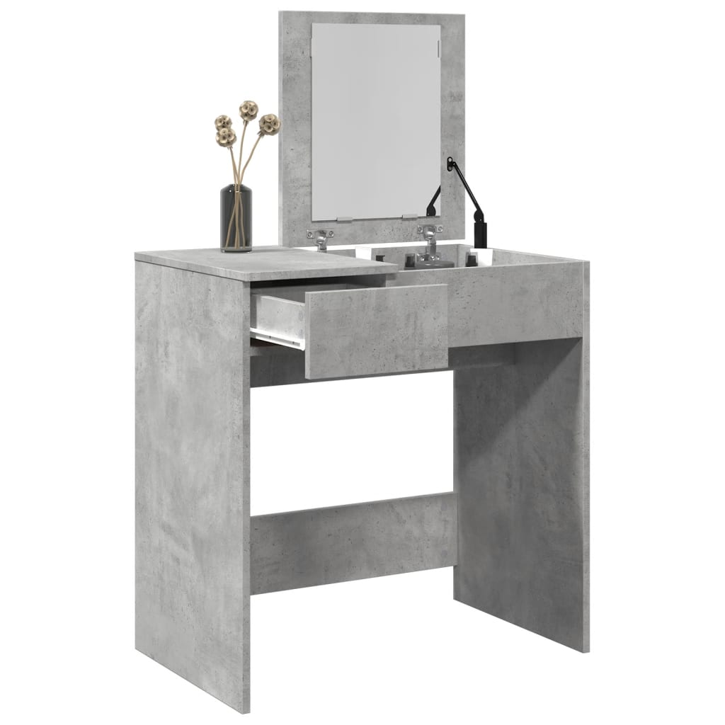 Dressing Table With Mirror 73X46.5X120 Cm